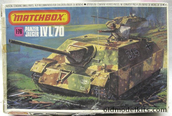 Matchbox 1/76 Panzer Jaeger IV L/70 with Diorama Display Base, PK87 plastic model kit